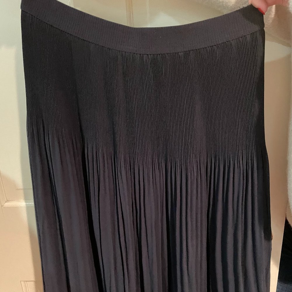 H&M Pleated Blue Skirt